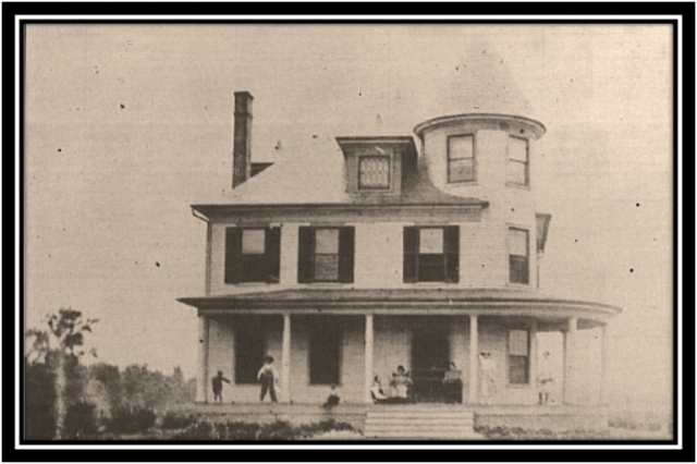 Harlow House, a large, two-story old farm house, served as the first Norview school building. This photo was taken around 1921-1922. Today, the middle school is on this site. The first graduating class, two girls who transferred from Maury, began their se